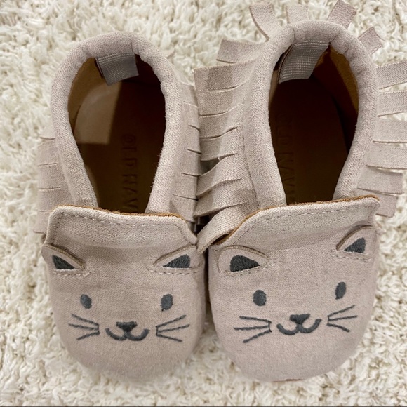 Old Navy Cat Moccasins Sz 0-3 months 🐱 - Picture 4 of 5